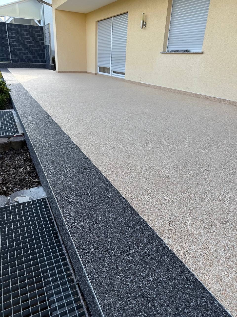 Von LR Service verlegter Steinteppich – Projekt im Raum Frankfurt